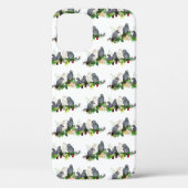 African Grey Parrot Party iPhone 12 Coque (Verso)