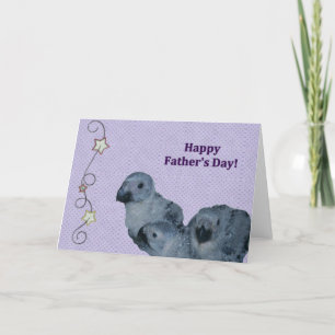 African Grey Parrot Vaderdag Kaart