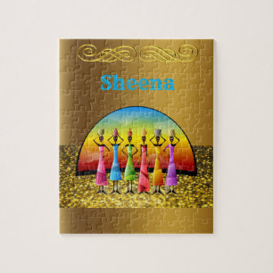 African Jigzaag Puzzle Legpuzzel