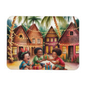 African Kids Christmas Photo Magnet (Horizontal)