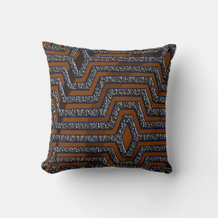 African Kuba Cloth Print Sierkussen