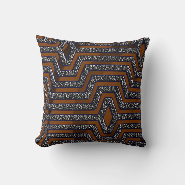 African Kuba Cloth Print Sierkussen (Voorkant)