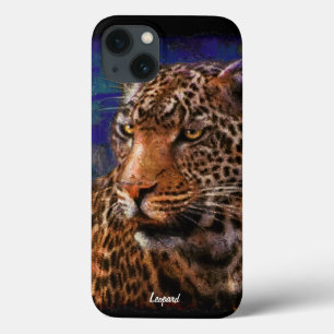 African Leopard Big Cat Wildlife Art Device Hoesje