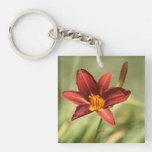 African Lily Badge Sleutelhanger (voorkant)
