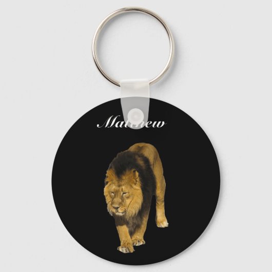 African Lion Personalized Sleutelhanger (Voorkant)