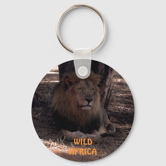 AFRICAN LION Wildlife Sleutelhanger (Voorkant)
