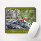 African Lizard Mousepad Muismat (Met muis)