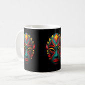 African Mask Coffee Mok (Voorkant links)