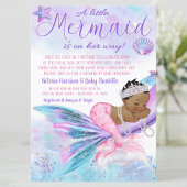 African Mermaid Long Distance Baby shower per post Kaart