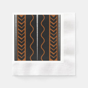 African Mud Cloth Design Napkins Servet