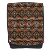 African Mud Cloth Geïnspireerd Boho Rugtassen (Voorkant)