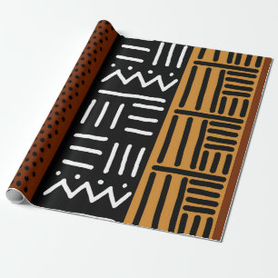 African Mud Cloth Gift Wrap Cadeaupapier