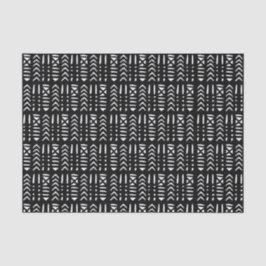 African Mud Cloth MC3 White op zwart Tissuepapier