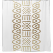African Mud Cloth Motif Douchegordijn (Voorkant)