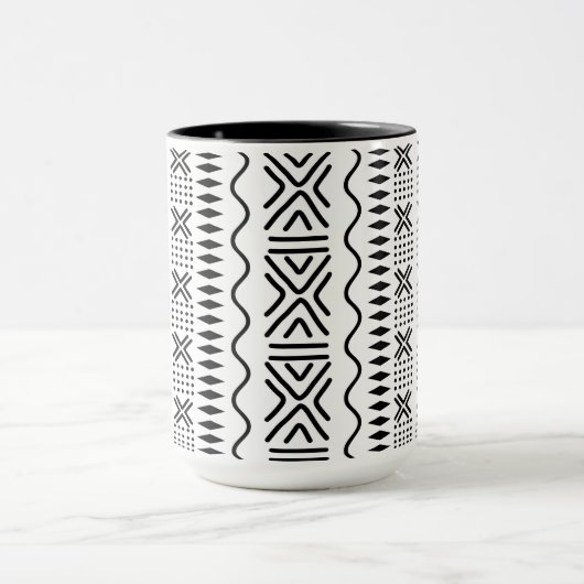African Mud Cloth Pattern Mok Design (Midden)