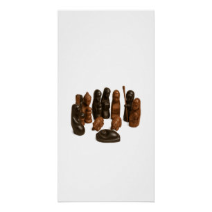 African Nativity Scene Poster - Traditional Spirit Perfect Poster