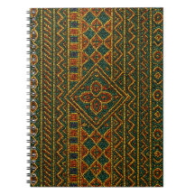African Notebook Beaded Kente