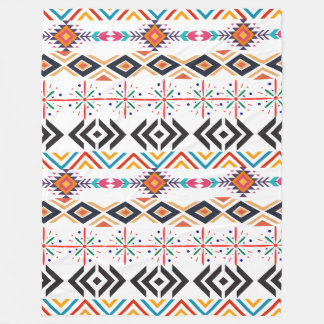 African Ornamenten Fleece Deken, groot 60" x 80"