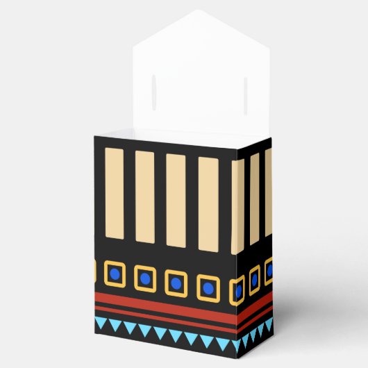 African Ornamenten Pattern Bedankdoosjes (Geopend)