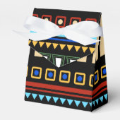 African Ornamenten Pattern Bedankdoosjes (Voorkant Zijde)