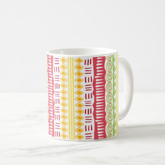 African Pattern Ceramic Coffee Mok Fruitkleuren