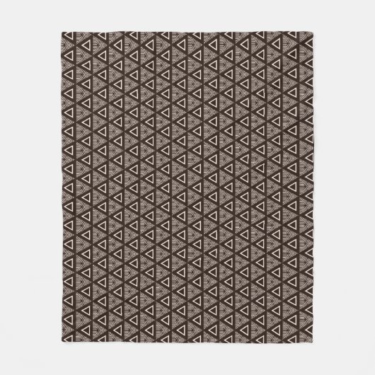 African Pattern Fleece Blanket Deken (Voorkant)
