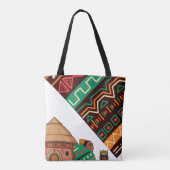 African Pattern Tote Bag | Ankara Print | Cultural (Achterkant)