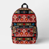 African patterns, oriental pattern throw pillow bedrukte rugzak (Voorkant)