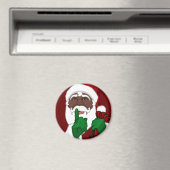 African Père Noël Magnets Fun Père Noël Décor & Ca (In Situ (Lave-vaisselle))