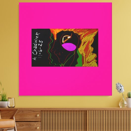 African Phoenix Rising  Canvas Afdruk (Insitu (Woonkamer))