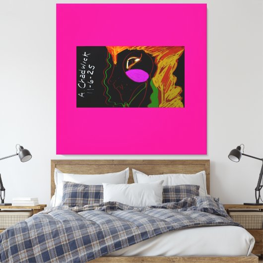 African Phoenix Rising  Canvas Afdruk (Insitu (Slaapkamer))