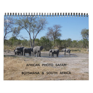 AFRICAN PHOTO SAFARI - BOTSWANA & SOUTH AFRICA  KALENDER
