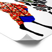 African Piedere Dance Poster (Hoek)