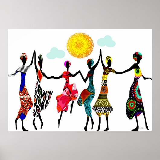 African Piedere Dance Poster (Voorkant)