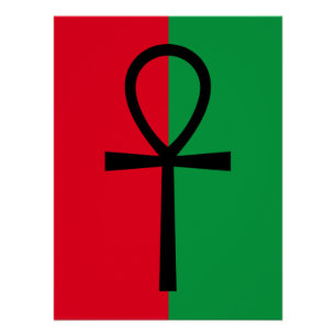 African Pride Ankh Symbol Poster Perfect Poster