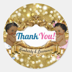 African Prince/Princess Glitter Dank u Labels
