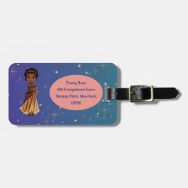 African princess luggage tag bagagelabel