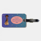 African princess luggage tag bagagelabel (Achterkant horizontaal)