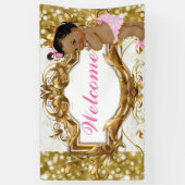 African Princess Royal Baby shower Welcome Banner (Verticaal)