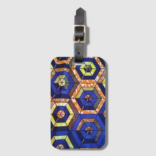 African Print  Bagagelabel (Voorkant (verticaal))