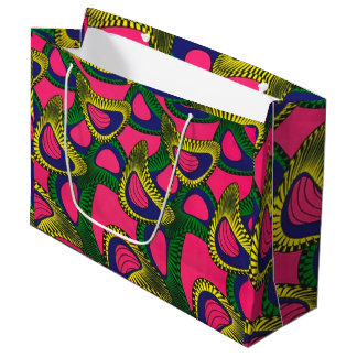 African Print Large Gift Bag Groot Cadeauzakje