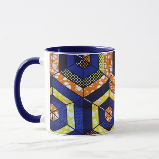 African Print Mug (Gauche)