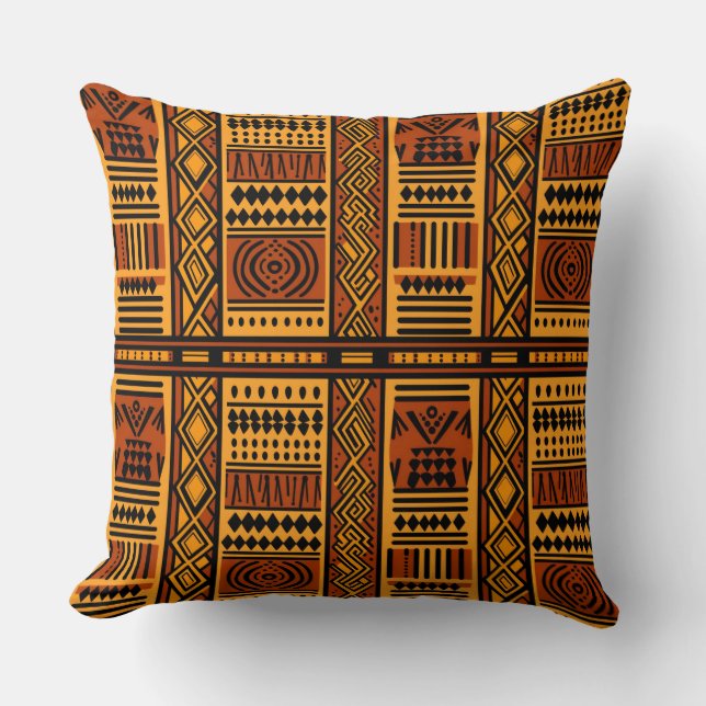 African Print Style Sierkussen (Voorkant)