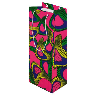 African Print Wine Gift Bag Wijn Cadeautas