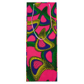 African Print Wine Gift Bag Wijn Cadeautas (Achterkant)