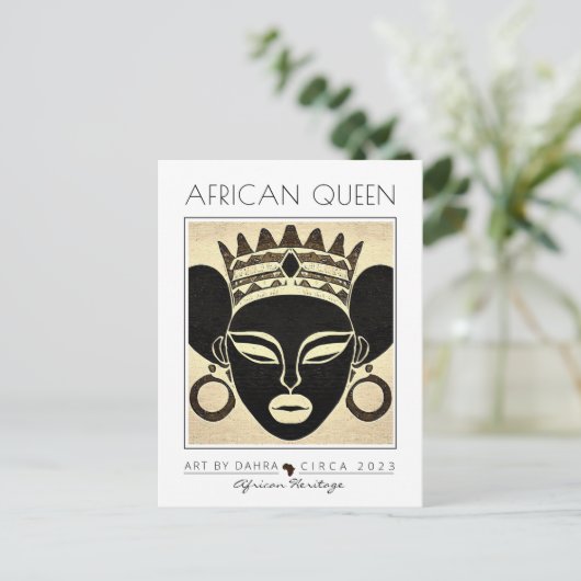 AFRICAN QUEEN BRIEFKAART (Staand voorkant)