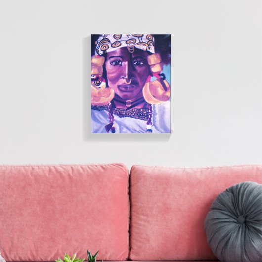AFRICAN QUEEN canvas Afdruk (Insitu (Woonkamer))