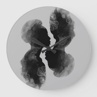 African Queen Silhouette Art Clock Grote Klok