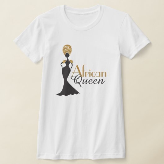 African Queen T-Shirt voor Dames (Laagn)