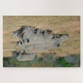 African Rhino Family Resting Puzzle (Horizontal)